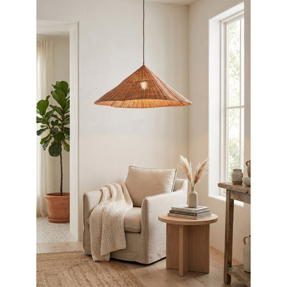 Bardi Scalloped Rattan Pendant Lamp