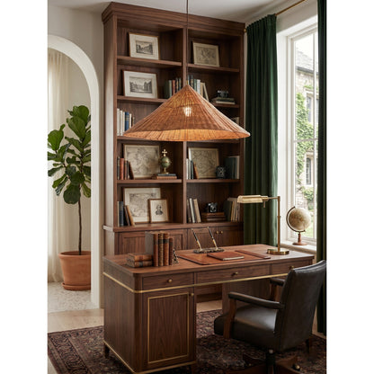 Bardi Scalloped Rattan Pendant Lamp