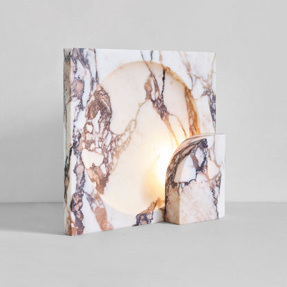 Block Piece Marble Table Lamp