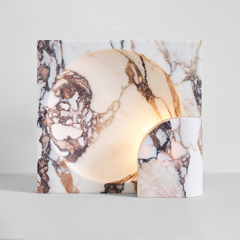 Block Piece Marble Table Lamp