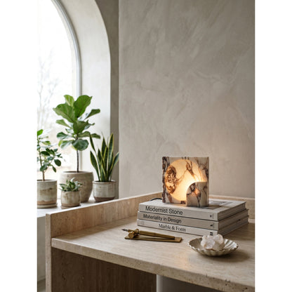 Block Piece Marble Table Lamp