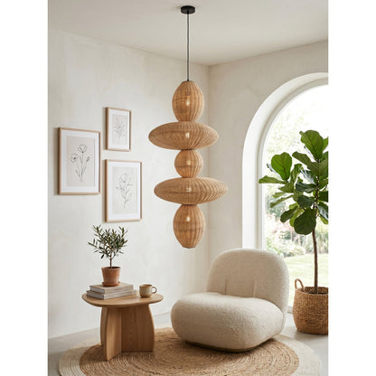 Bubbles Rattan Chandelier