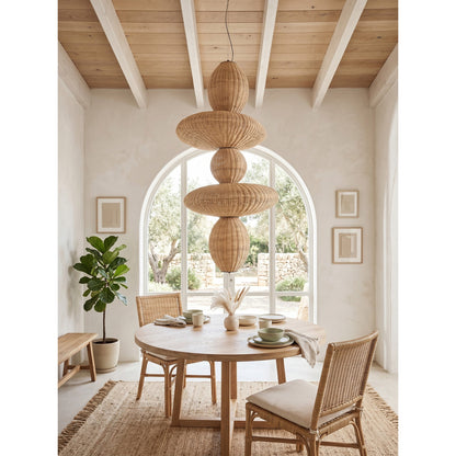 Bubbles Rattan Chandelier