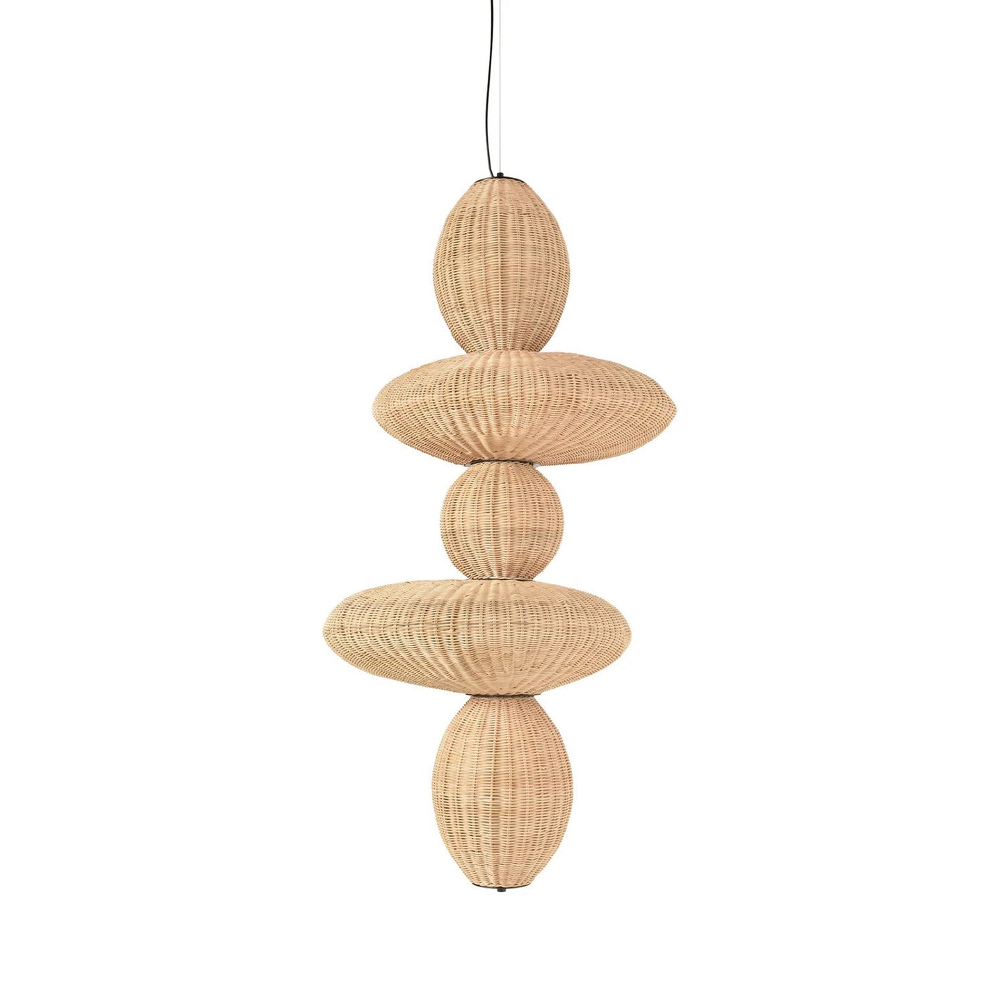 Bubbles Rattan Chandelier
