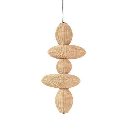 Bubbles Rattan Chandelier