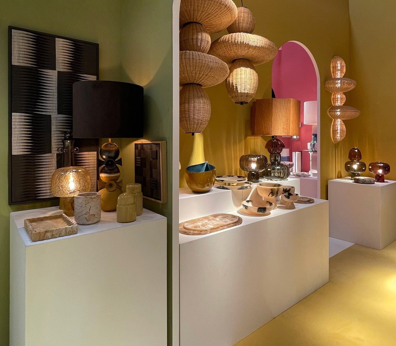 Bubbles Rattan Chandelier