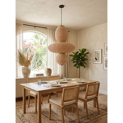 Bubbles Rattan Chandelier