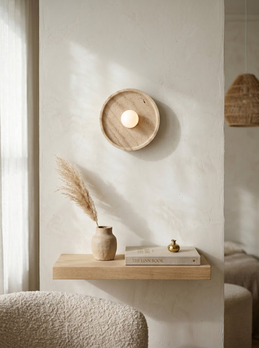 Celeste Travertine Wall Sconce