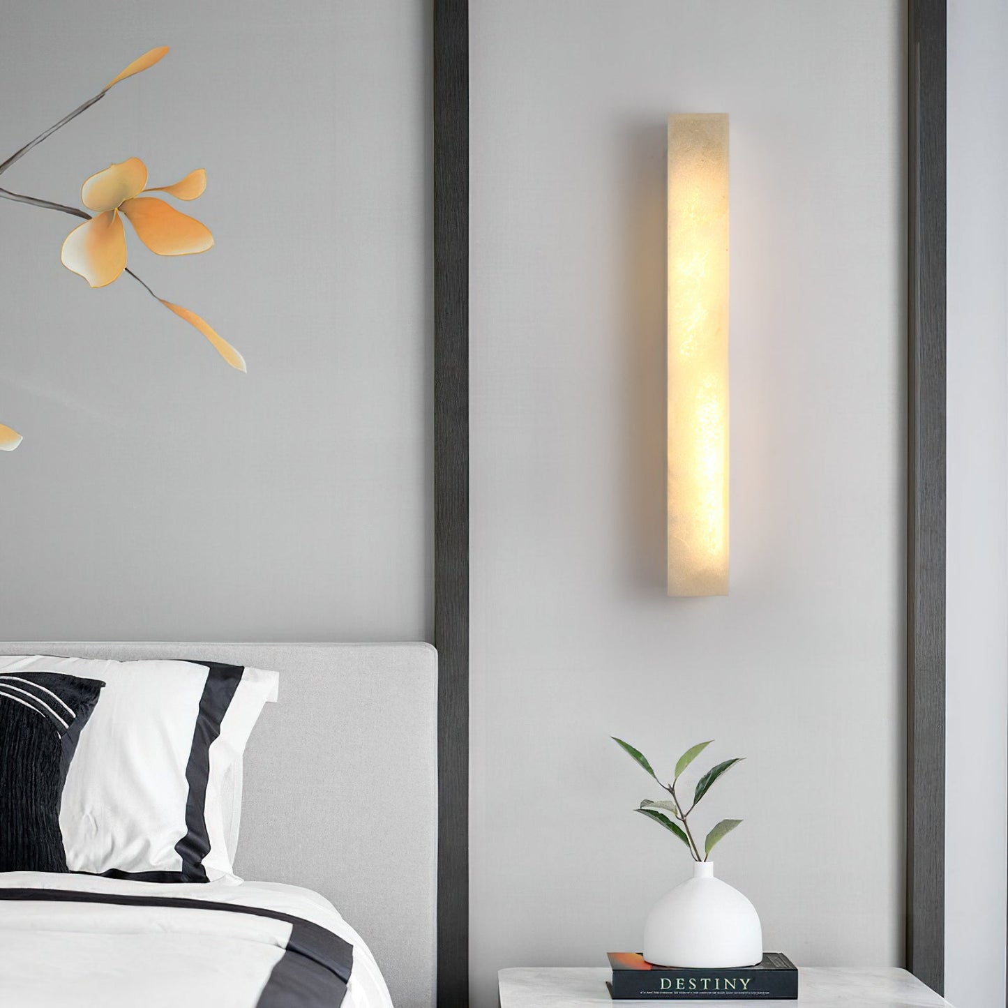 Dara Long Alabaster Wall Sconce