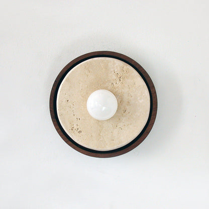 Dario Travertine Wall Sconce