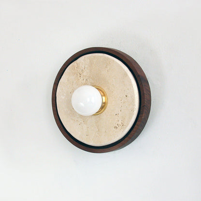 Dario Travertine Wall Sconce