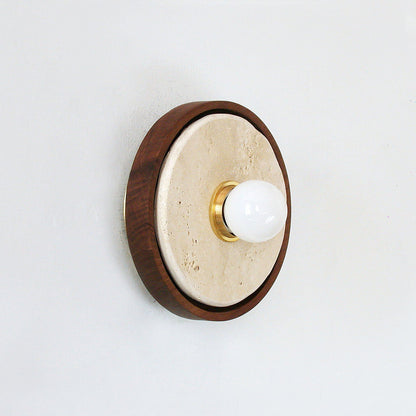 Dario Travertine Wall Sconce