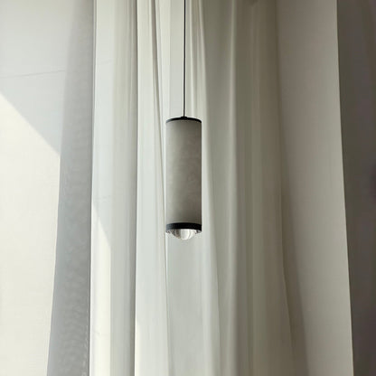 Fina Cylindrical Alabaster Pendant Lamp