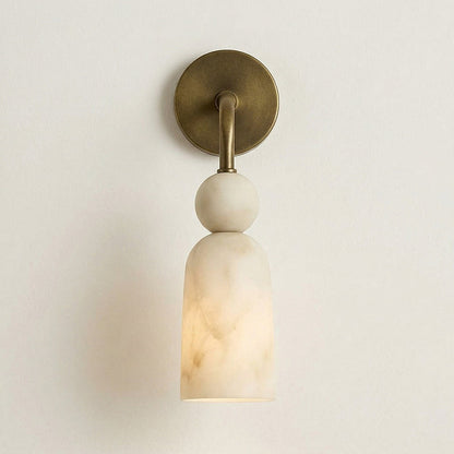 Flume Alabaster Arc Wall Sconce