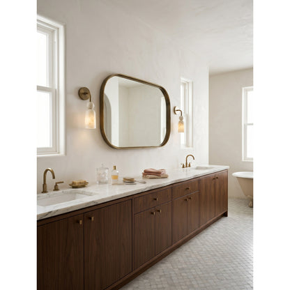Flume Alabaster Arc Wall Sconce