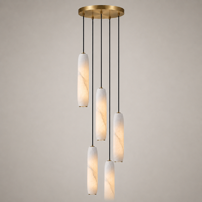 Flute Alabaster Chandelier
