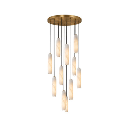 Flute Alabaster Chandelier