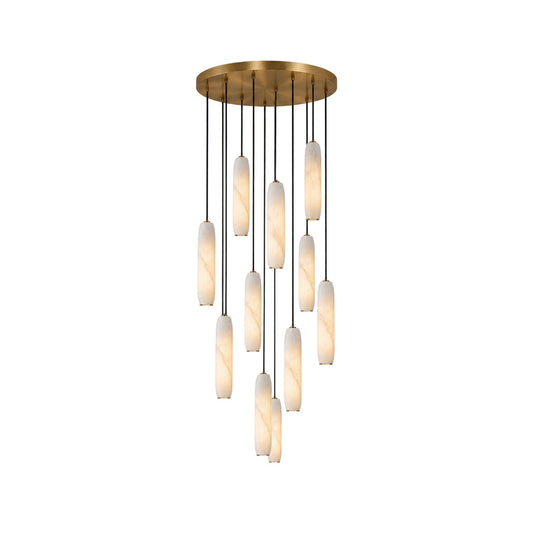 Flute Alabaster Chandelier