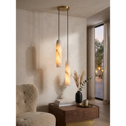 Flute Alabaster Chandelier