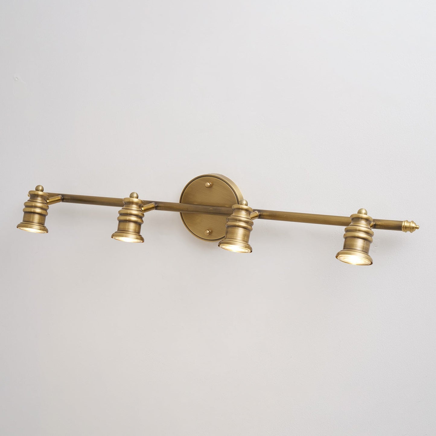 Halophane Brass Wall Lamp