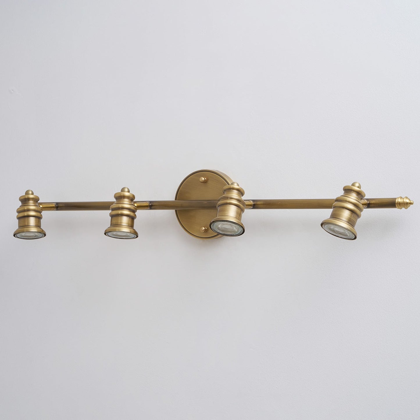 Halophane Brass Wall Lamp