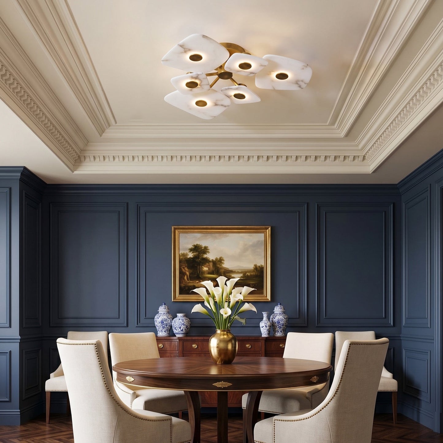 Holmdel Alabaster Ceiling Lamp