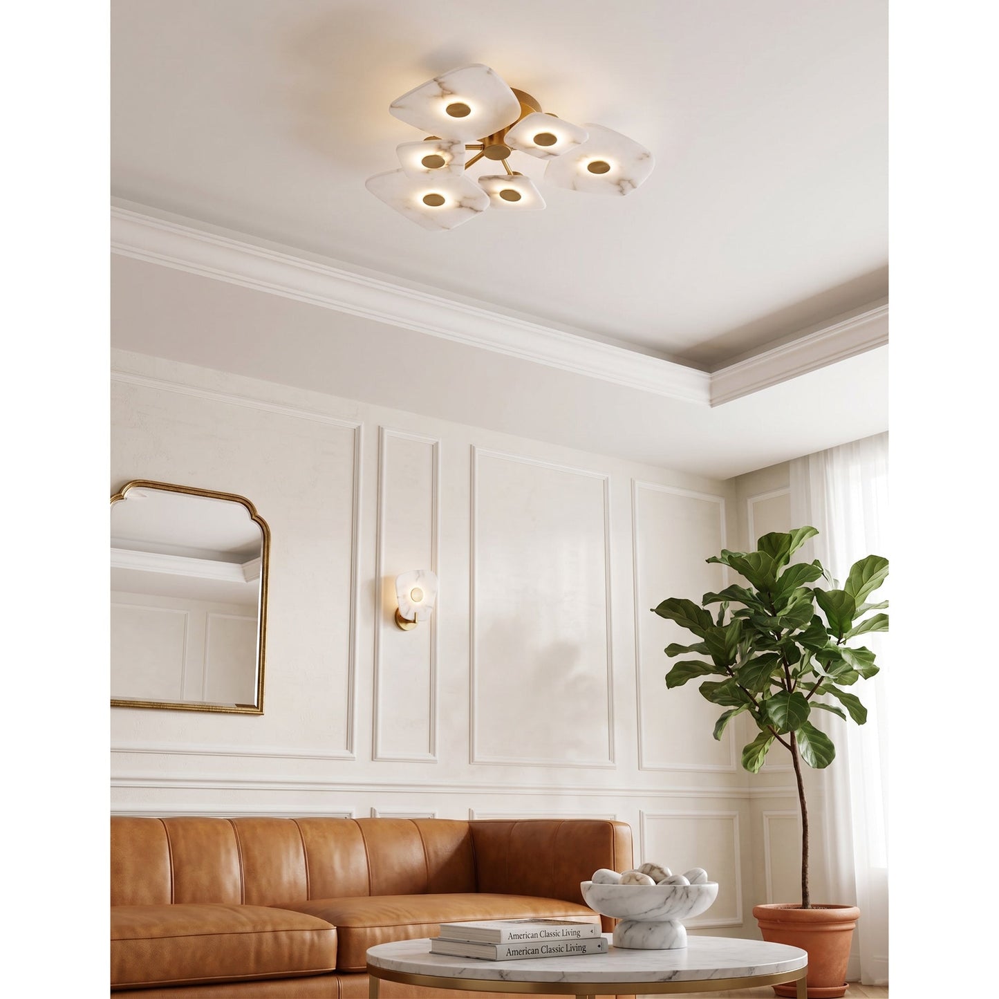 Holmdel Alabaster Ceiling Lamp