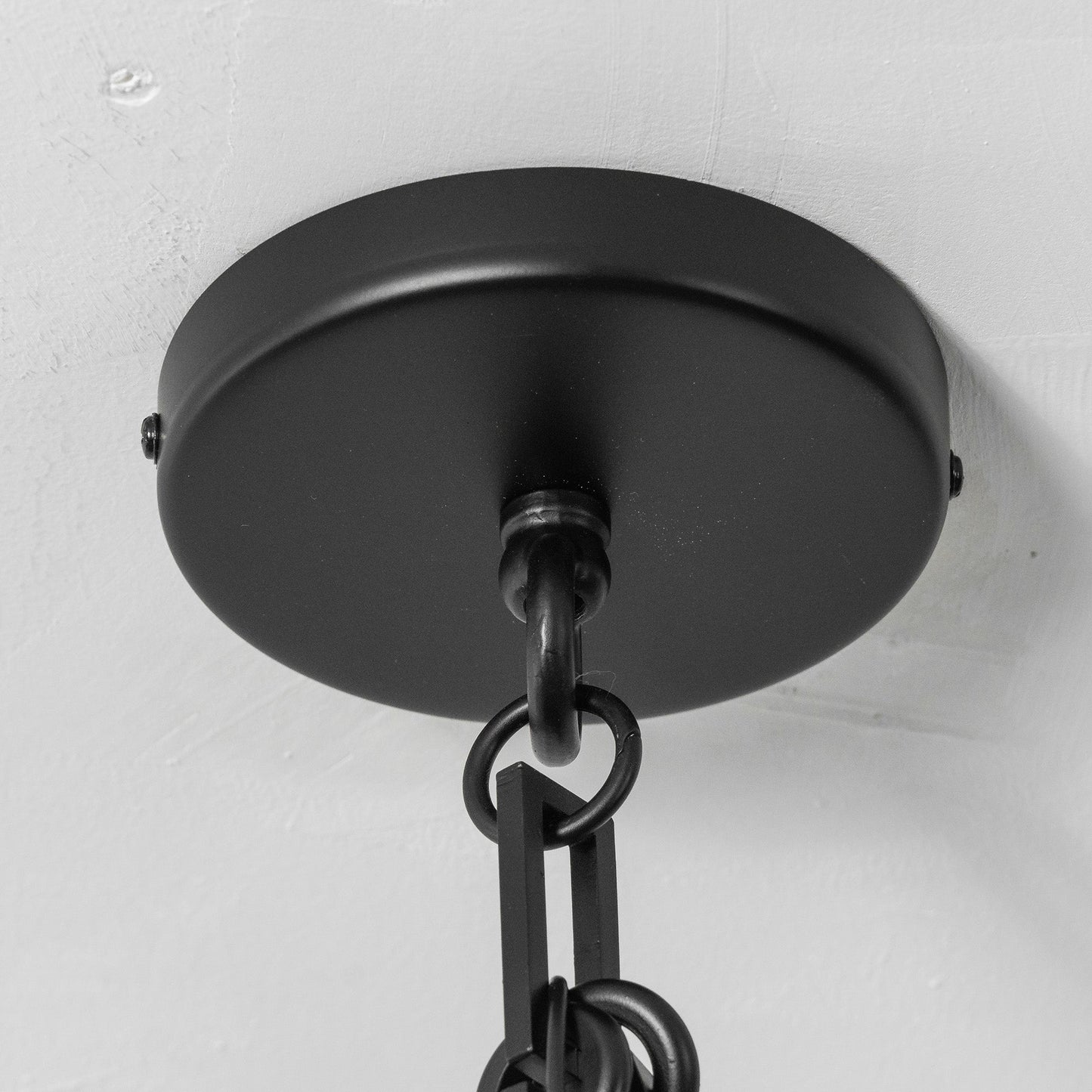 Industrial Cascade Chain Alabaster Chandelier
