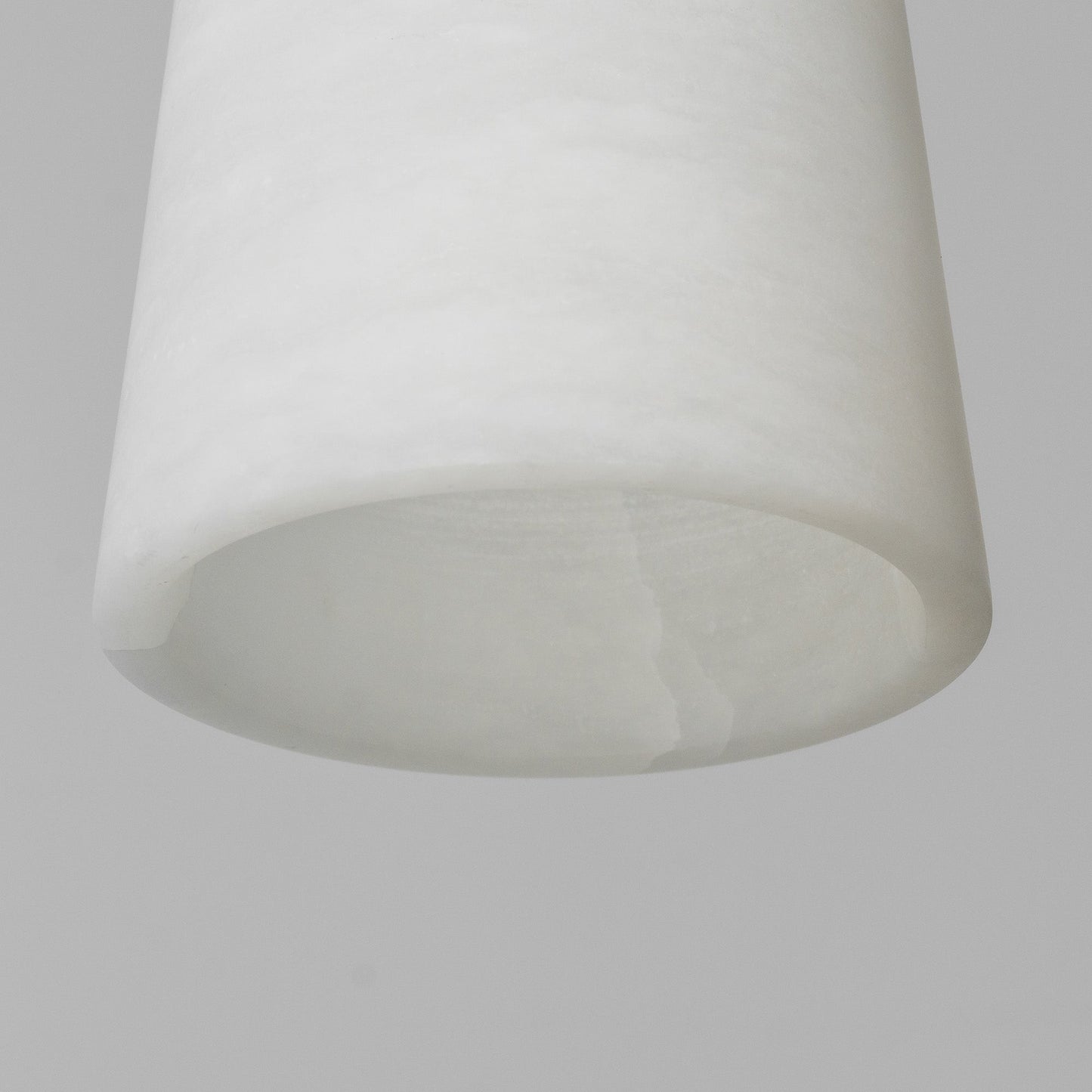 Industrial Cascade Chain Alabaster Chandelier