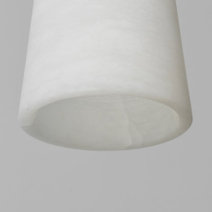 Industrial Cascade Chain Alabaster Chandelier