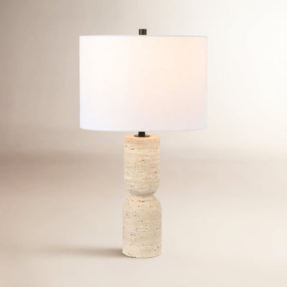 Jamia Travertine Table Lamp