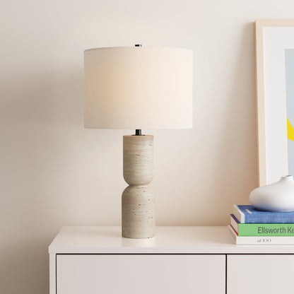 Jamia Travertine Table Lamp