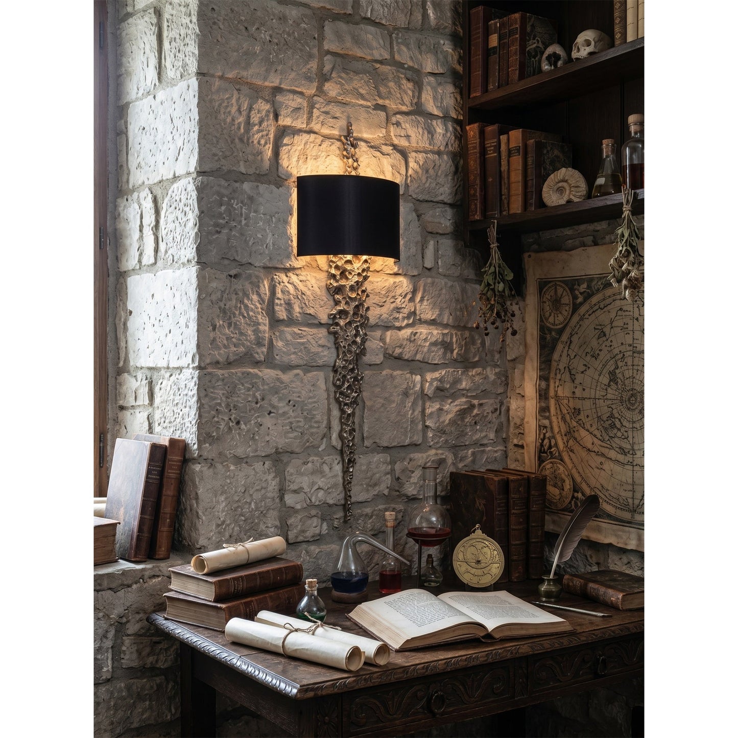 Lava Brass Wall Sconce