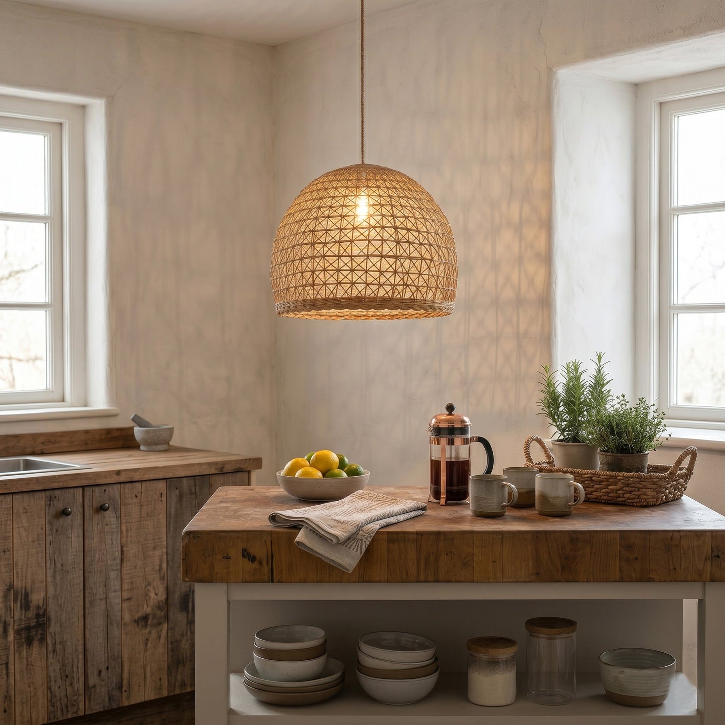 Lumiere Rattan Pendant Lamp