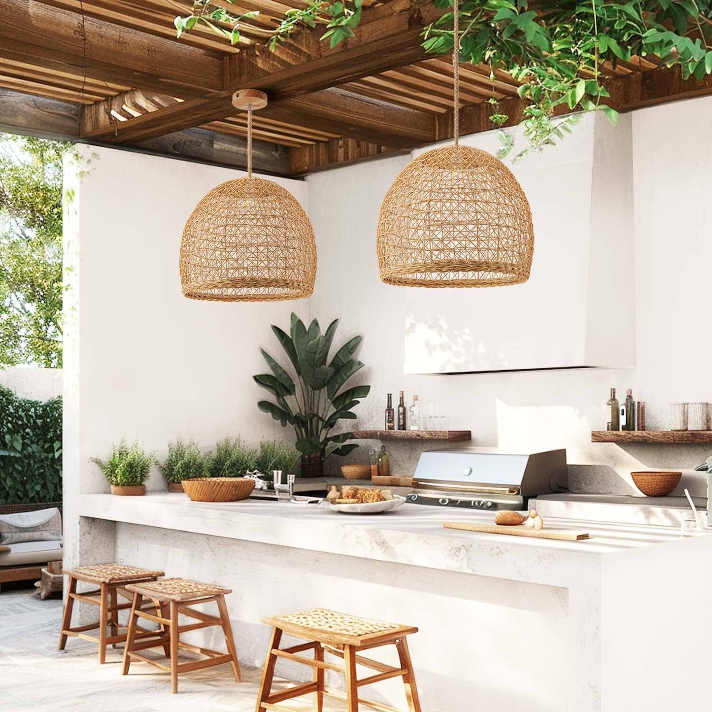 Lumiere Rattan Pendant Lamp