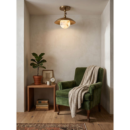 Marie Petite Hammer Pattern Flush Mount