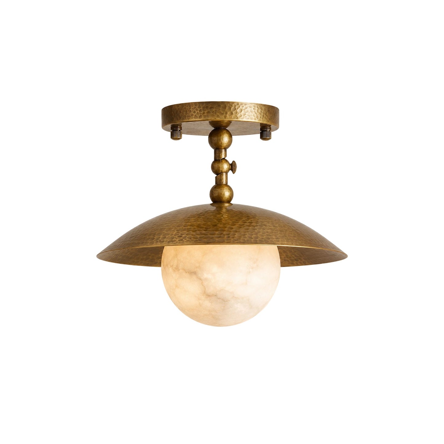Marie Petite Hammer Pattern Flush Mount