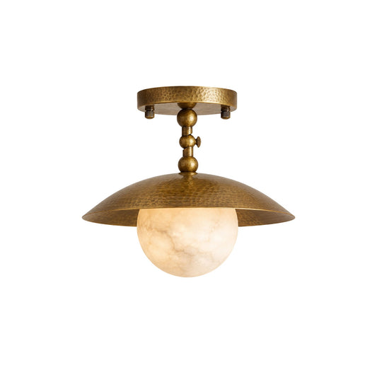Marie Petite Hammer Pattern Flush Mount