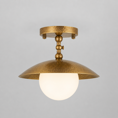 Marie Petite Hammer Pattern Flush Mount