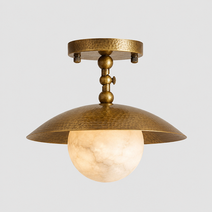 Marie Petite Hammer Pattern Flush Mount
