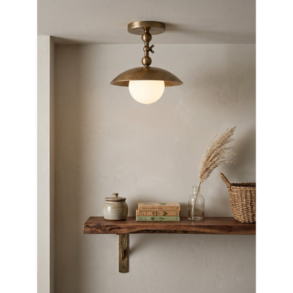 Marie Petite Hammer Pattern Flush Mount
