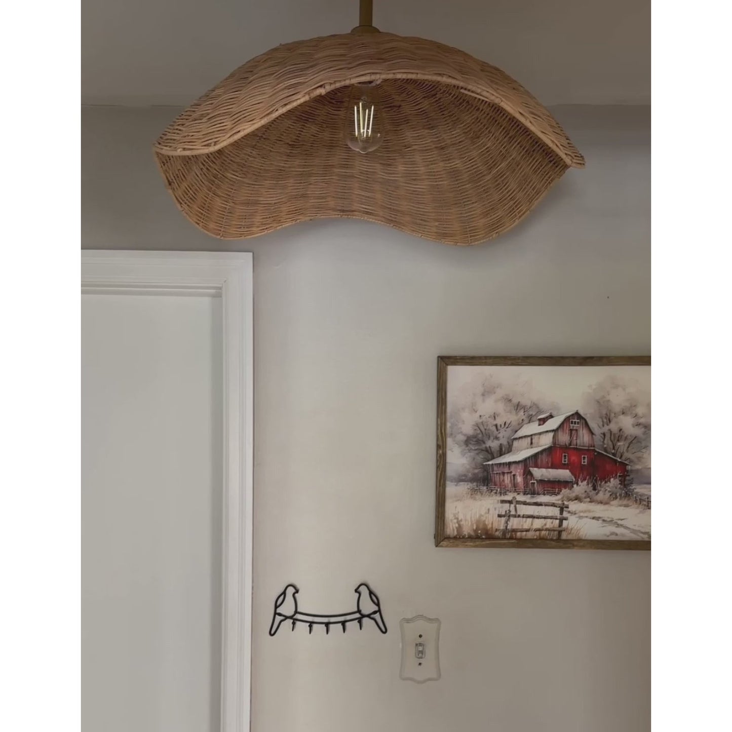 Nana Vermiculate Rattan Pendant Lamp
