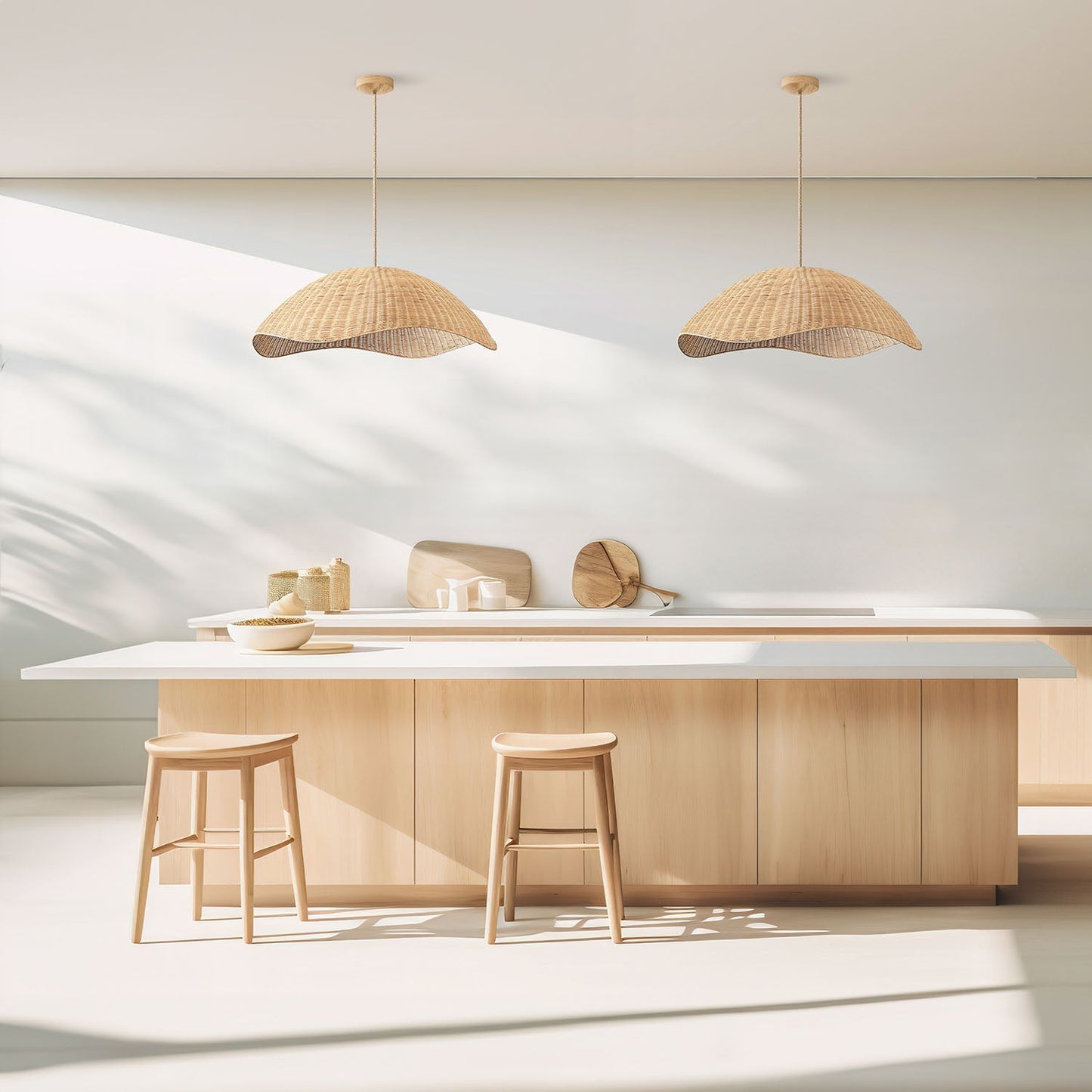 Nana Vermiculate Rattan Pendant Lamp