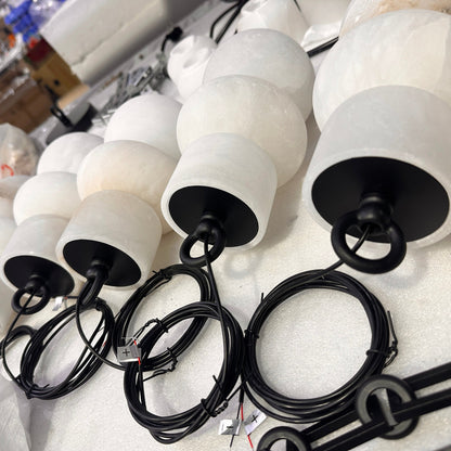 Orba Chain Alabaster Chandelier