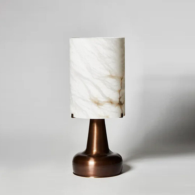 Pear Shaped Alabaster Table Lamp