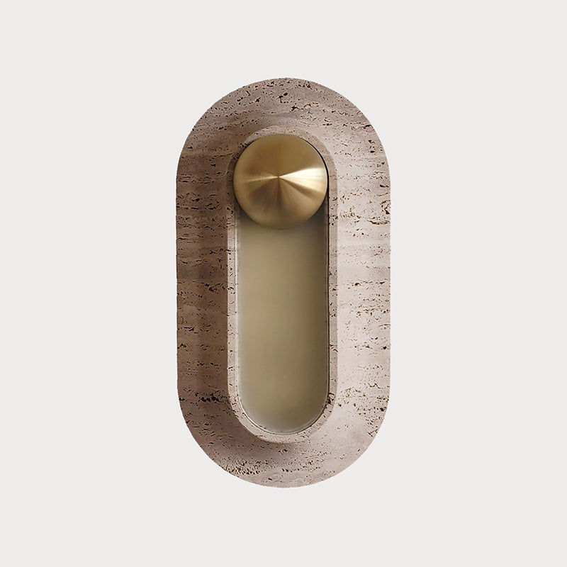 Pfaffikon Travertine Wall Sconce