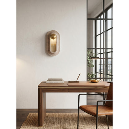 Pfaffikon Travertine Wall Sconce