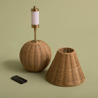 Rattan Ball Table Lamp