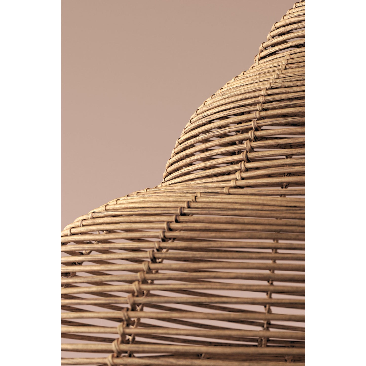 Rattan Spiral Shell Pendant Lamp