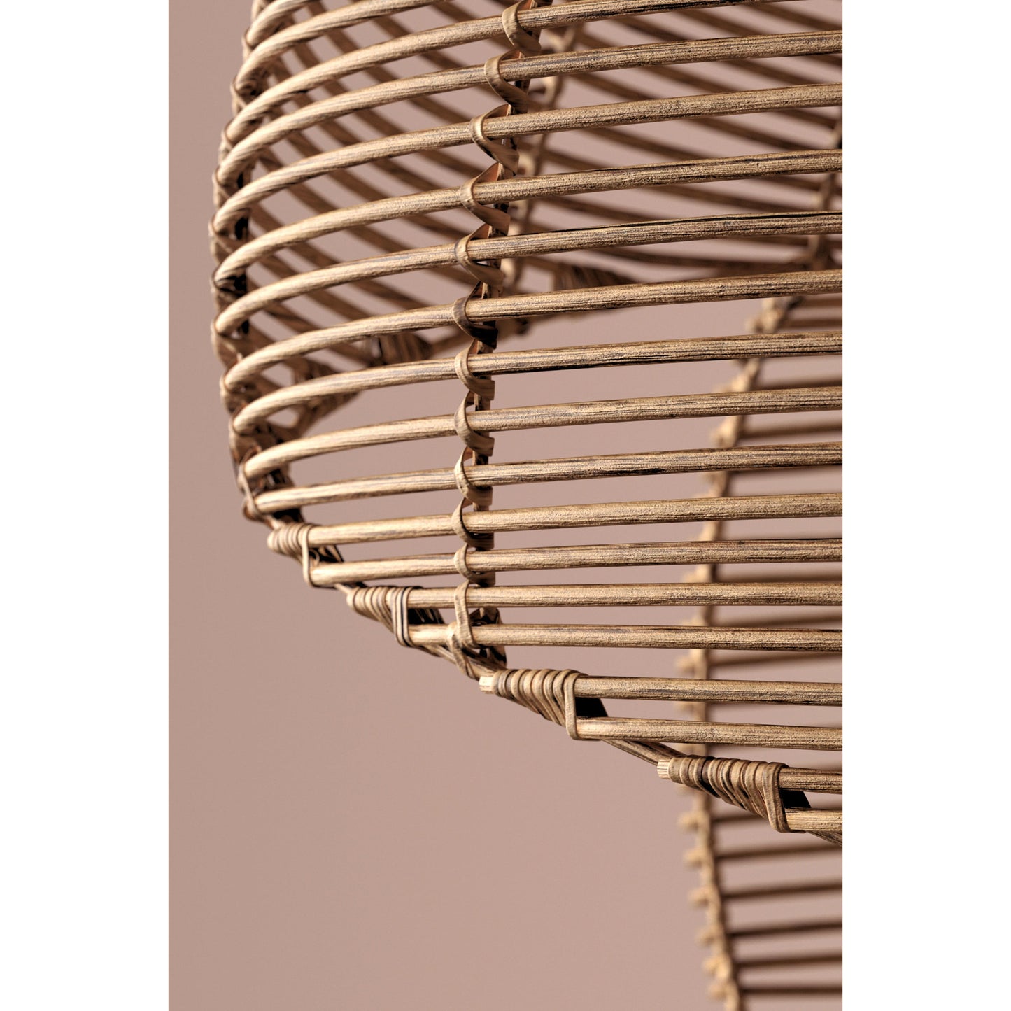 Rattan Spiral Shell Pendant Lamp